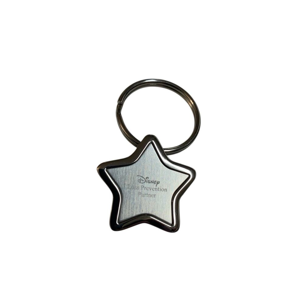 Authentic Disney World Silver Star Loss Prevention Partner Keychain